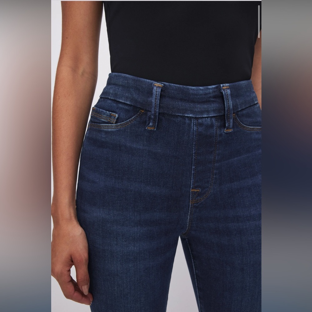 Good American POWER STRETCH PULL-ON SKINNY JEANS L - Picture 8 of 13